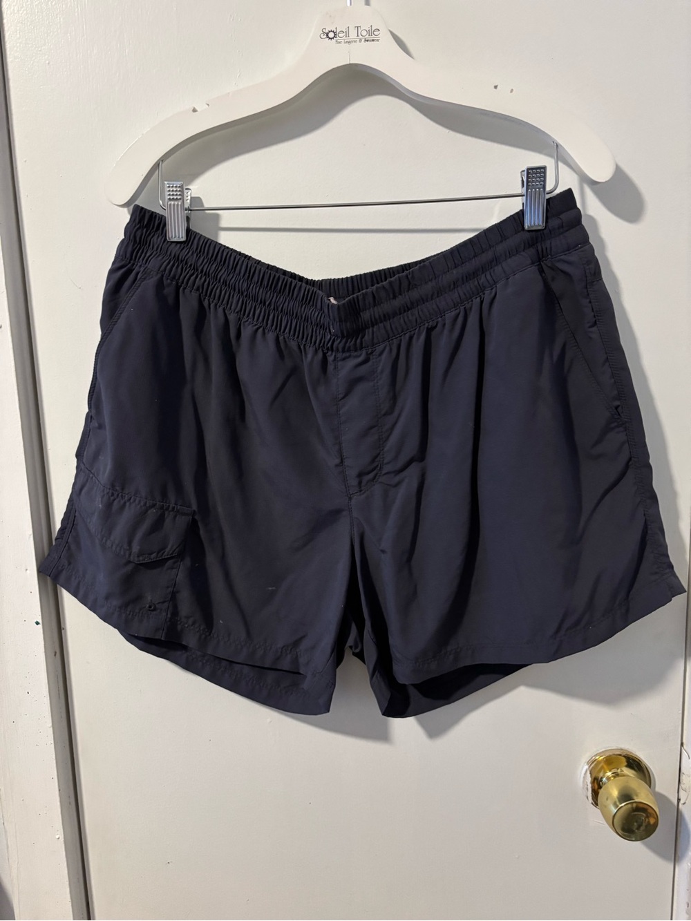 Columbia Men's Navy Elastic-Waist Active Shorts
